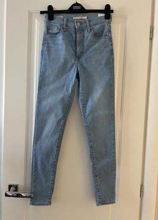 Жіночі сині джинси mile high super skinny levi’s