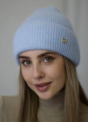 Шапка женская ангоровая от известного бренда lirus &novita