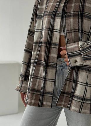Кашемировая рубашка в клетку турецкий 🇹🇷кашемир