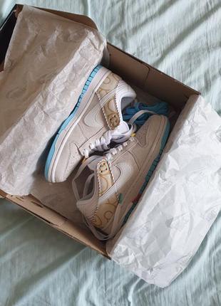 Замшевые кроссовки nike sb dunk low barber shop