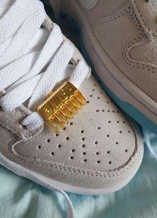 Замшевые кроссовки nike sb dunk low barber shop