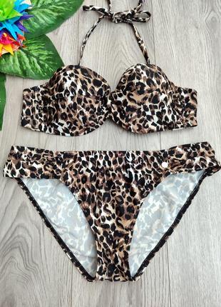 Leopard bikini push up sale