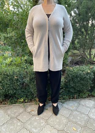 Кардиган на две пуговицы с кашемиром