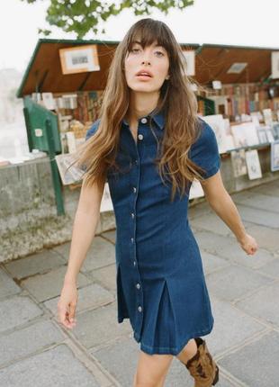 Джинсова сукня zara коротка