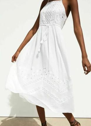 Бавовняна сукня сарафан zara