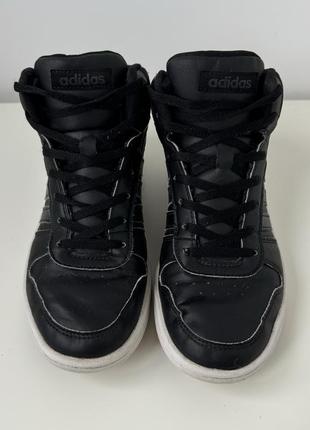 Кроссовки высокие хайтопы adidas hoops 37,5 24 см