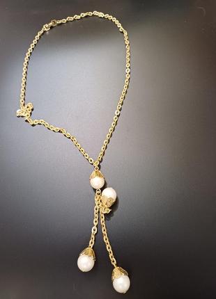 Колье винтаж сплав легкое