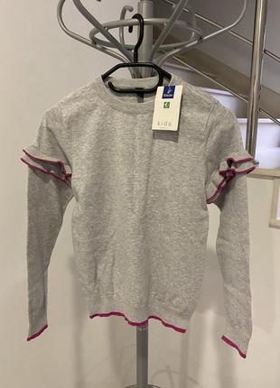 Світер тонкої вʼязки  новий! зріст 146-152 см (ідеально для школи)