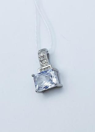 Кулон срібний з кубічним цирконієм 1,5 г5 фото