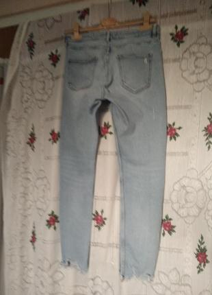 Супер джинси голубого кольору "zara" eur 42.usa 10.3 фото
