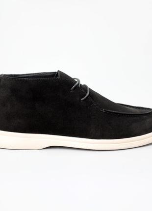 Лофери чоловічі замшеві байка 590632 чорні