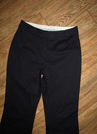 Темно синие классические брюки 36-103 фото