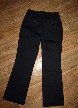 Темно синие классические брюки 36-104 фото
