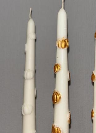 Свечи столовые с тыквинками