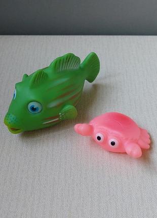 Набор игрушек для купания для ванной морские обитатели2 фото
