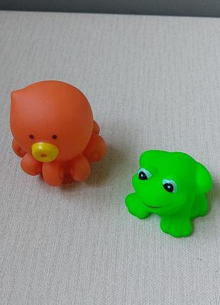 Набор игрушек для купания для ванной морские обитатели5 фото