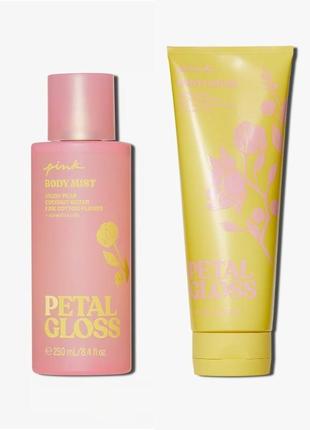 Набор для тела petal gloss от victoria's secret pink