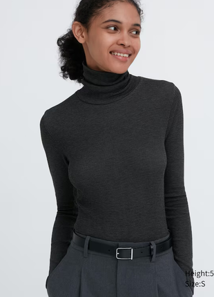 Лонгслив бесшовная водолазка heattech uniqlo extra warm