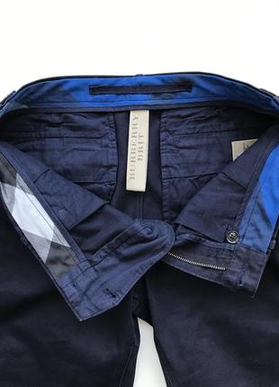 Темно-сині брюки штани burberry brit бавовна коттон6 фото