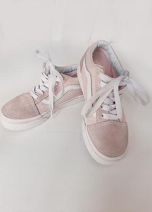 Кросівки на дівчинку vans р. 28-29 (18,5 см) натуральна замша кеди5 фото