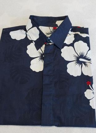 Качественная стильная фирменная рубашка-гавайка1 фото
