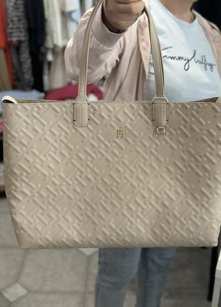 Tommy hilfiger • сумка шоппер женская большая  новая, оригинал8 фото