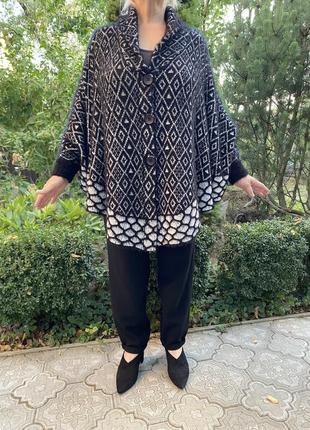 Кардиган, пончо, накидка свободного фасона lana paris