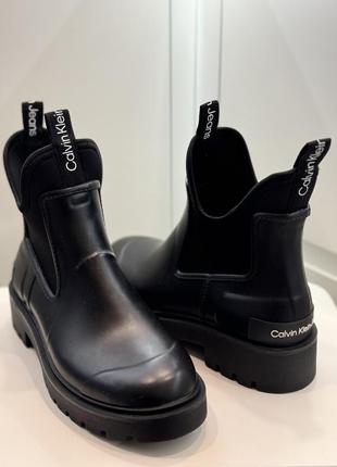 Женские резиновые челси calvin klein jeans, 39р