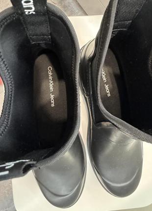 Женские резиновые челси calvin klein jeans, 39р