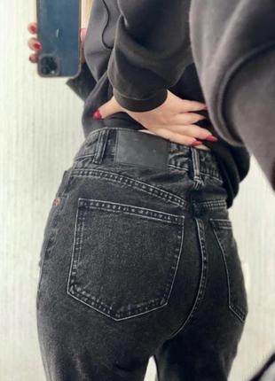 Джинсы черные мом zara mom 34 состояние новых ❤️‍🔥❤️‍🔥❤️‍🔥