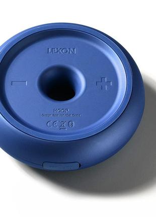 Портативный динамик lexon hoop, синий6 фото