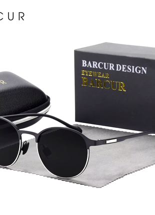 Сонячні окуляри barcur - silver gray