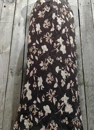 Винтаж романтическая шелковая юбка