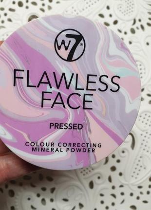 7w flawless face pressed powder минеральная пудра для лица2 фото