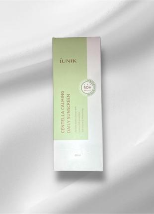 Успокаивающий солнцезащитный крем iunik centella calming day sunscreen spf 50