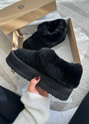 Угги tazzlita black черные угги тапочки