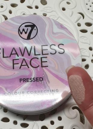 7w flawless face pressed powder минеральная пудра для лица5 фото