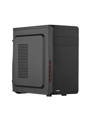 Корпус 2e 2e-rd831 basis rd831 без бп 2xusb2.0 perforated side matx mini-tower черный
