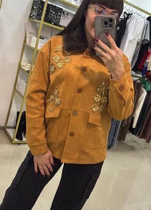 Женская люксовая куртка из еноко замша мiu мiu