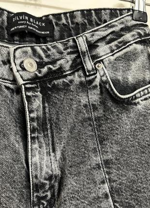 Джинси чорні з розрізом 3