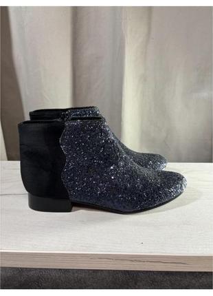 Ботильоны блестящие глиттерные фирмы mademoiselle r р. 37