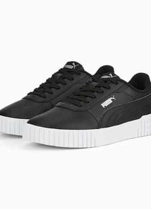 Puma кроссовки кеды carina 2.0 black white
