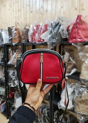 Сумка сумочка крос-боді фірми di gregorio італія шкіра