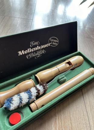Продається: вінтажна флейта mollenhauer blockflöte – повний комплект7 фото