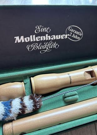 Продається: вінтажна флейта mollenhauer blockflöte – повний комплект4 фото