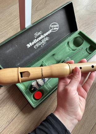 Продається: вінтажна флейта mollenhauer blockflöte – повний комплект2 фото