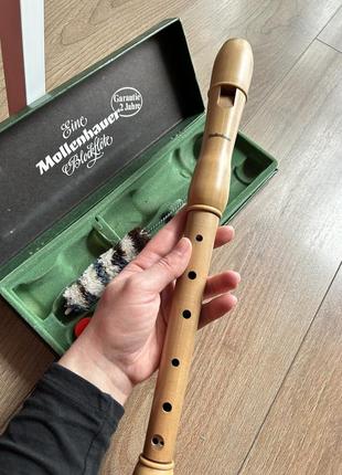 Продається: вінтажна флейта mollenhauer blockflöte – повний комплект8 фото