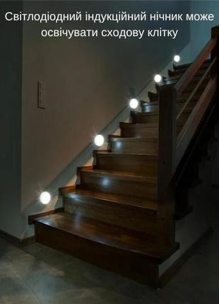 Ночной светильник с датчиком движения светодиодная intelligent лампа с usbзарядкой...