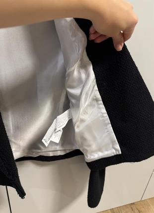 Укорочений жакет зара, чорний