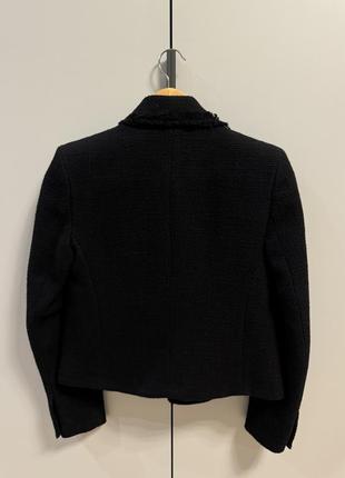 Укорочений жакет зара, чорний
